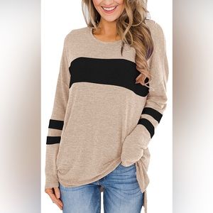 Tan Long Sleeve Top